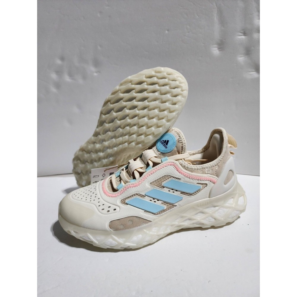 Adidas Kids Web Boost Running Shoes Size 4.5Y Off White Cloud GZ6441 Ultra Boost